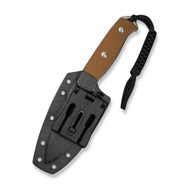 Couteau SENCUT Toxodon Brown Lame Acier 9Cr18MoV Manche G10 Etui Kydex S240363 - Livraison Gratuite