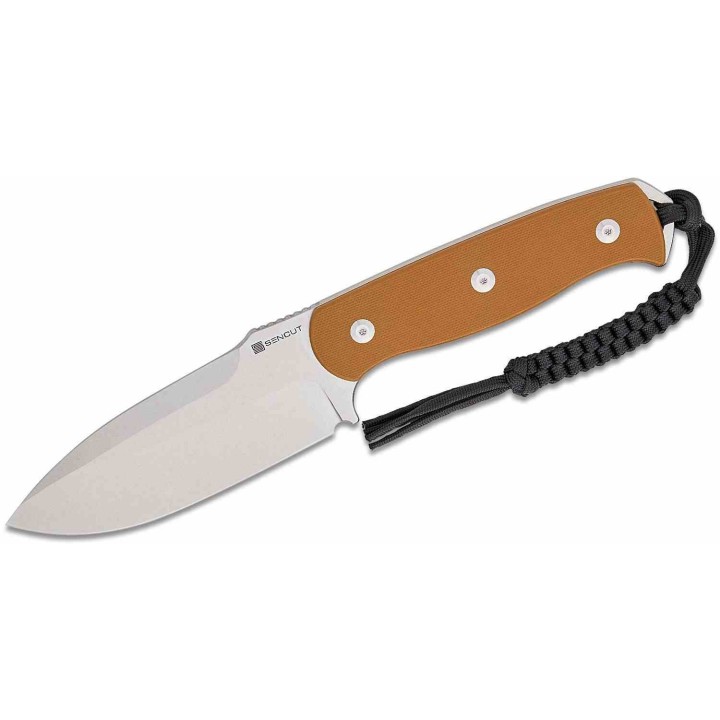 Couteau SENCUT Toxodon Brown Lame Acier 9Cr18MoV Manche G10 Etui Kydex S240363 - Livraison Gratuite