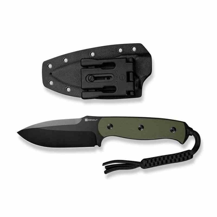 Couteau SENCUT Toxodon Od Green Lame Acier 9Cr18MoV Manche G10 Etui Kydex S240362 - Livraison Gratuite