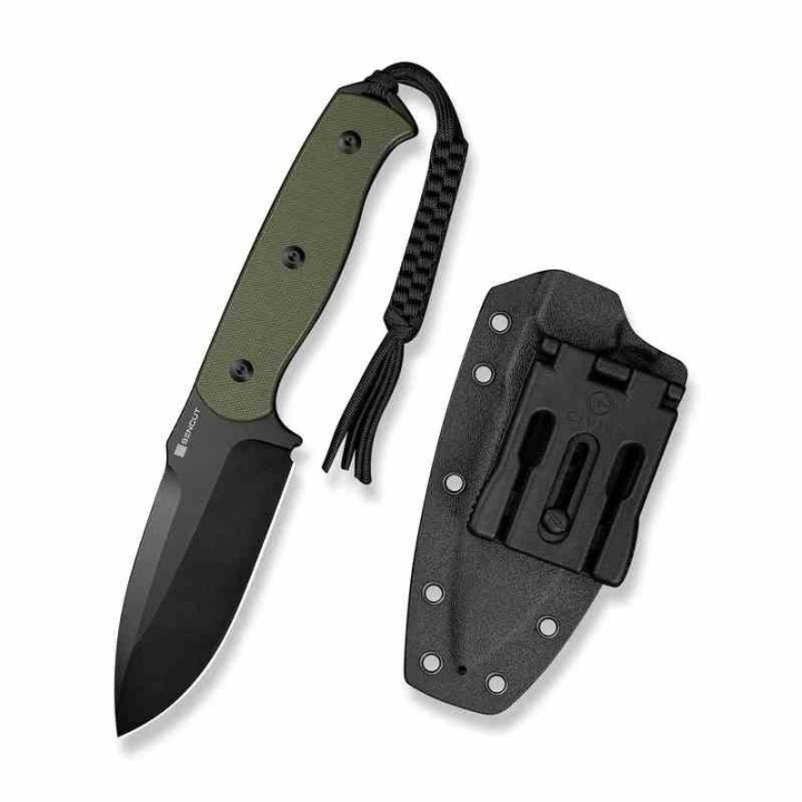 Couteau SENCUT Toxodon Od Green Lame Acier 9Cr18MoV Manche G10 Etui Kydex S240362 - Livraison Gratuite