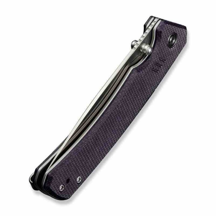 Couteau Civivi Merit Purple Lame Acier 14C28N Manche Micarta IKBS Clip Liner Lock CIVC240123 - Livraison Gratuite