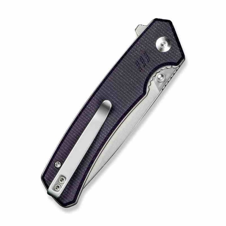 Couteau Civivi Merit Purple Lame Acier 14C28N Manche Micarta IKBS Clip Liner Lock CIVC240123 - Livraison Gratuite