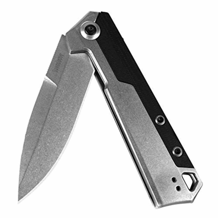 Couteau Kershaw Oblivion A/O Lame Spear Point Acier 8Cr13MoV Manche Polymère/Acier Frame Lock Clip KS3860 - Livraison Gratuite