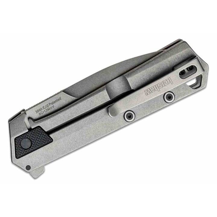 Couteau Kershaw Oblivion A/O Lame Spear Point Acier 8Cr13MoV Manche Polymère/Acier Frame Lock Clip KS3860 - Livraison Gratuite