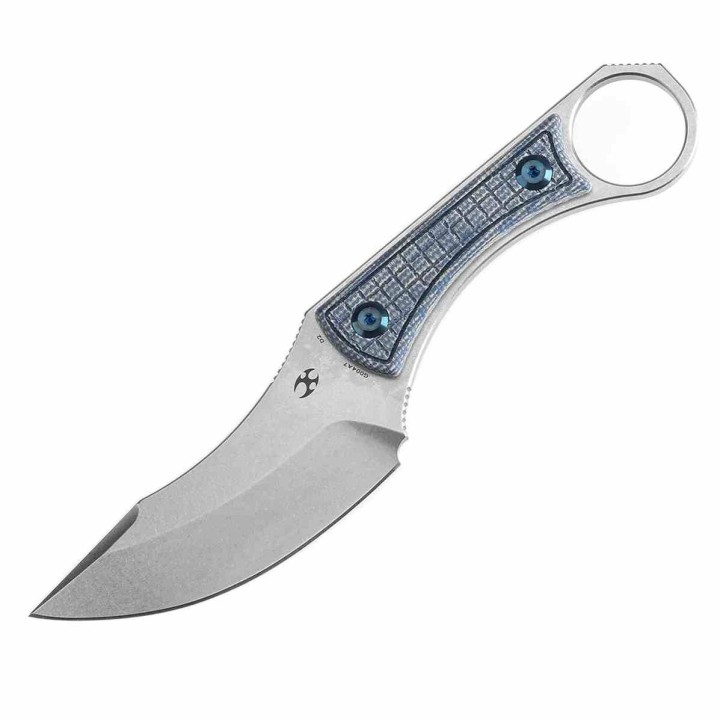 Couteau Kansept Niko Blue Frag Lame Acier D2 Manche Micarta Etui Kydex KG004A7 - Livraison Gratuite