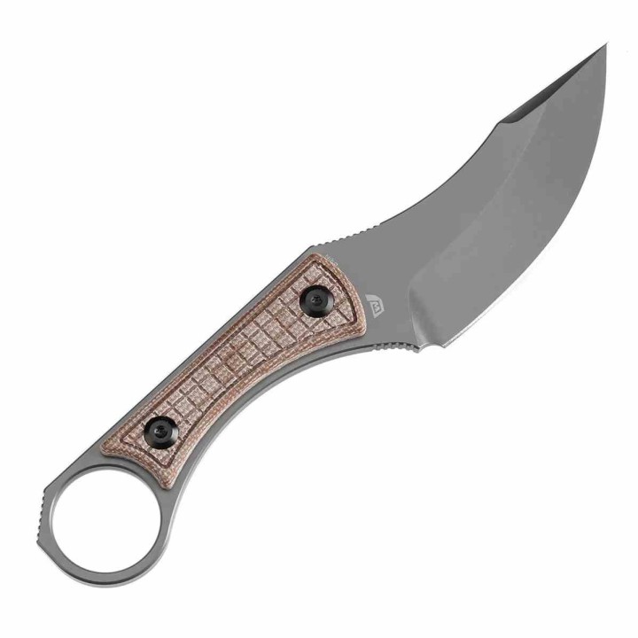 Couteau Kansept Niko Brown Frag Lame Acier D2 Manche Micarta Etui Kydex KG004A8 - Livraison Gratuite
