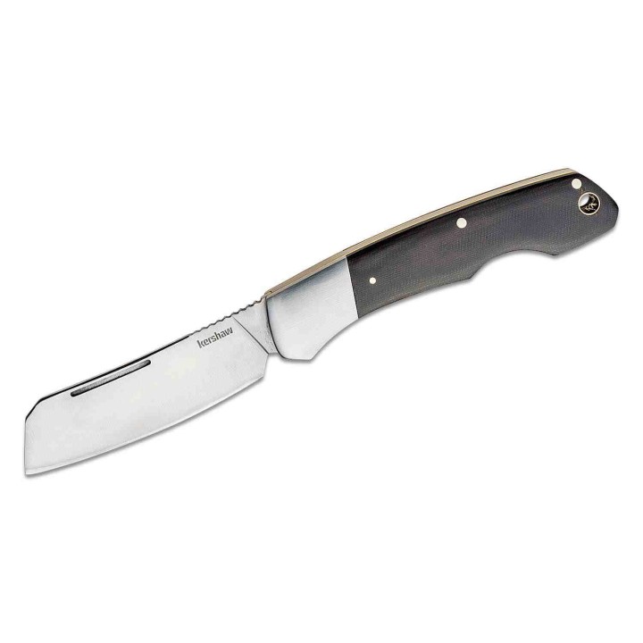Couteau Kershaw Parley Slipjoint Cleaver Lame Acier 7Cr17MoV Manche Micarta KS4384 - Livraison Gratuite
