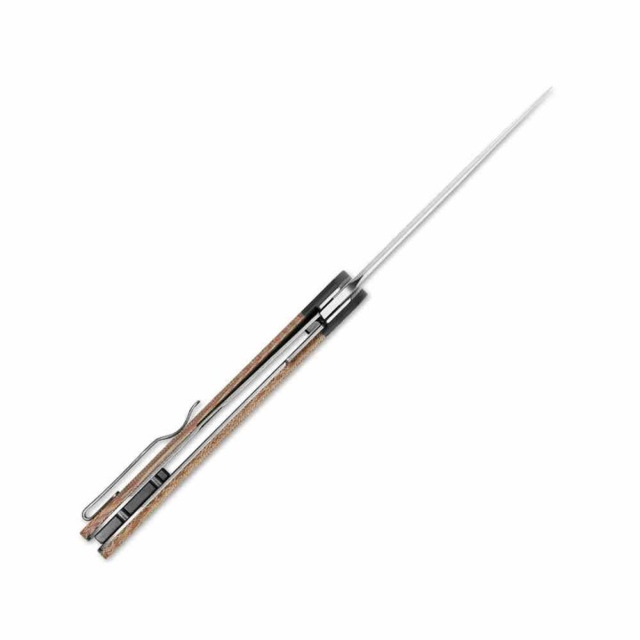 Couteau Kizer Momo Natural Lame Acier Nitro-V Manche Micarta Liner Lock Clip IKBS KIV4663A2 - Livraison Gratuite