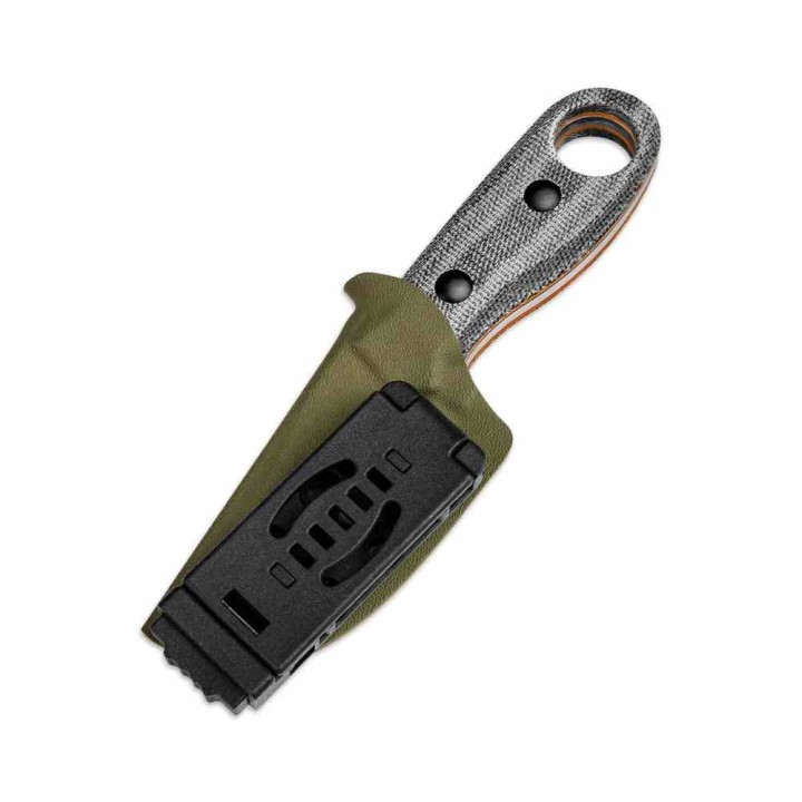 Couteau Kizer Beaver Black Lame Acier Nitro-V Manche Micarta Etui Kydex KI1078A2 - Livraison Gratuite