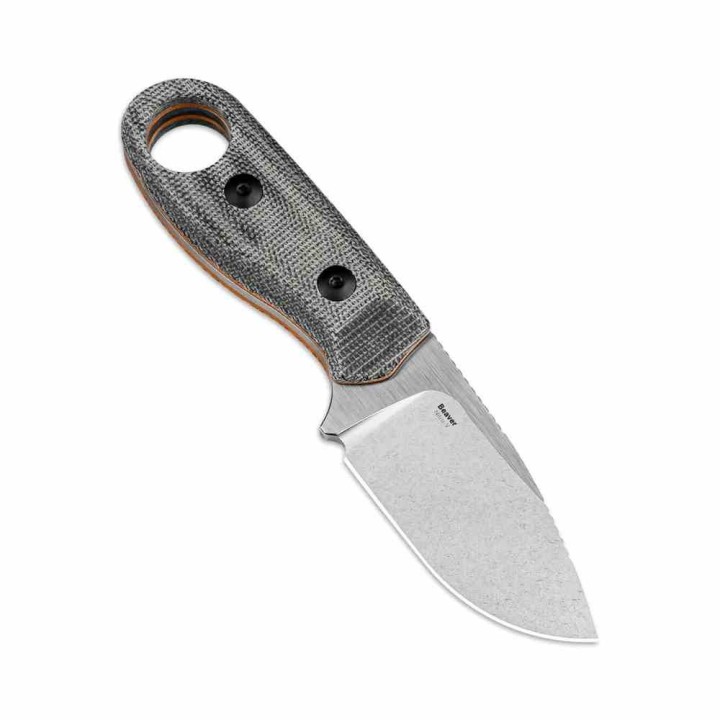 Couteau Kizer Beaver Black Lame Acier Nitro-V Manche Micarta Etui Kydex KI1078A2 - Livraison Gratuite