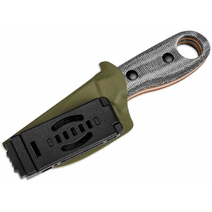 Couteau Kizer Beaver Black Lame Acier Nitro-V Manche Micarta Etui Kydex KI1078A2 - Livraison Gratuite