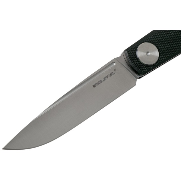 Couteau Real Steel Gslip Compact Slipjoint Black Lame Acier VG10 Manche G-10 Clip RS7868 - Livraison Gratuite