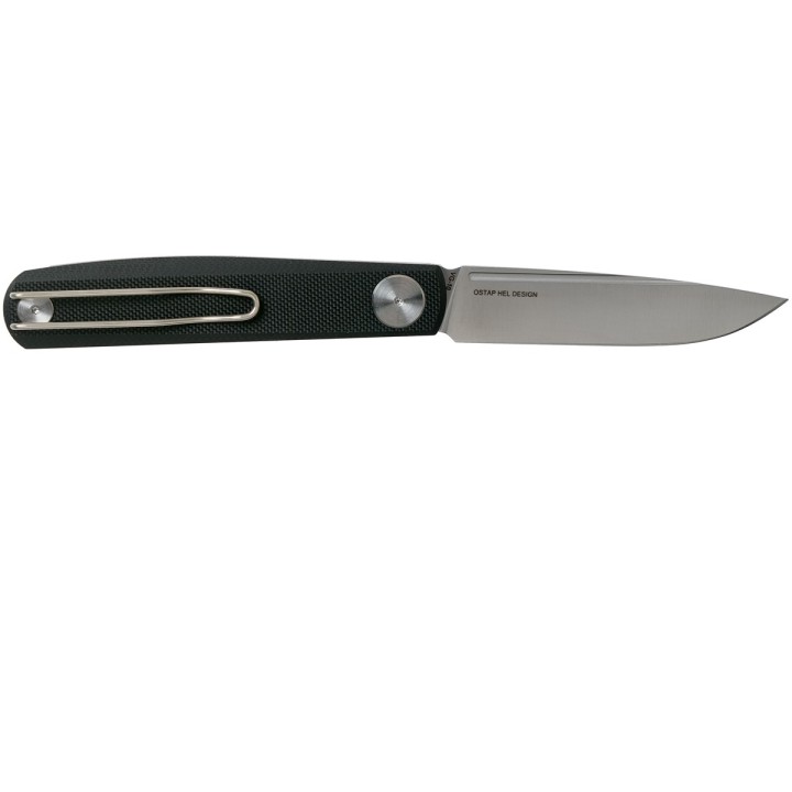 Couteau Real Steel Gslip Compact Slipjoint Black Lame Acier VG10 Manche G-10 Clip RS7868 - Livraison Gratuite