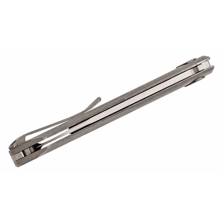 Couteau Pliant Real Steel Stella Manche Titane Lame Acier CPM S35VN Clip RS9051 - Livraison Gratuite