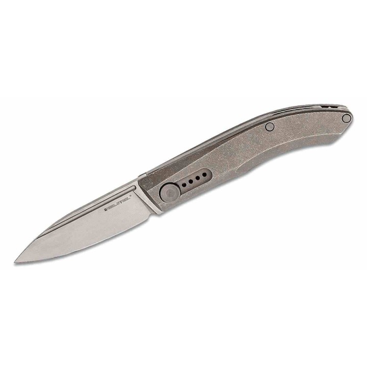Couteau Pliant Real Steel Stella Manche Titane Lame Acier CPM S35VN Clip RS9051 - Livraison Gratuite