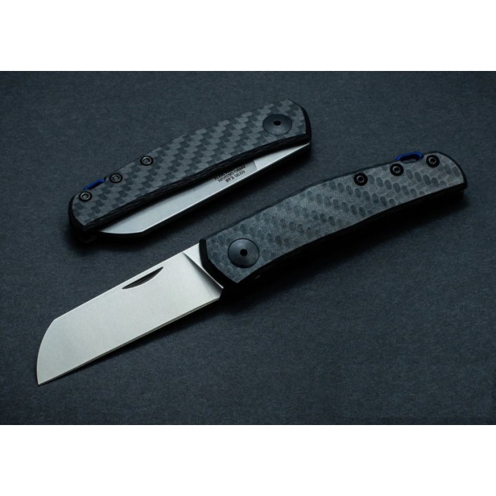 Couteau Zero Tolerance Slipjoint Lame Acier CPM-20CV Manche Fibre de Carbone Made USA ZT0230 - Livraison Gratuite