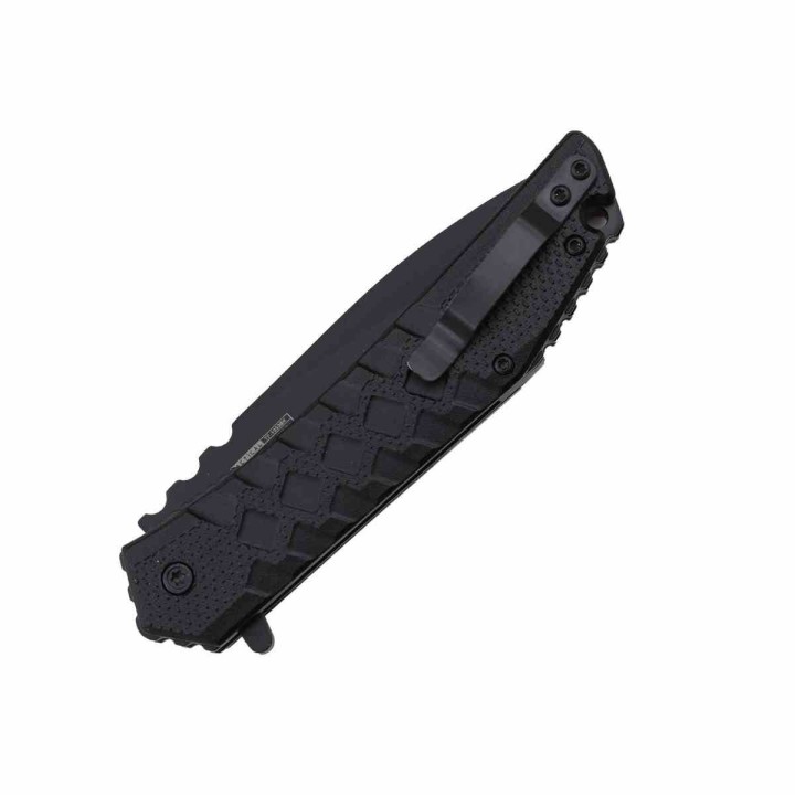 Lot de 3 Couteau A/O Tac-Force Lame Drop Point Acier 3Cr13 Manche Aluminium Noir Liner Lock Clip TF1050BK -  Livraison Gratuite