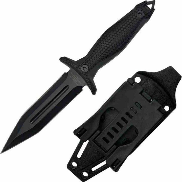Couteau Takumitak Protector Dague Lame Acier 3Cr13 Manche FRN Étui FRN Teck-Lock TKF303 - Livraison Gratuite