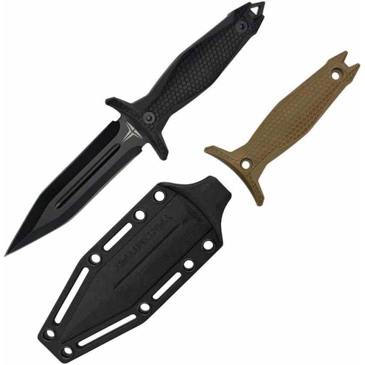 Couteau Takumitak Protector Dague Lame Acier 3Cr13 Manche FRN Étui FRN Teck-Lock TKF303 - Livraison Gratuite