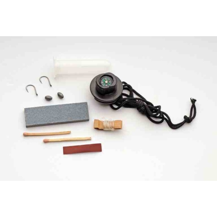 Couteau de Survie Rite Edge Plateau Lame Acier 420 Manche Caoutchouc Kit de Survie Etui Nylon CN211625 - Livraison Gratuite