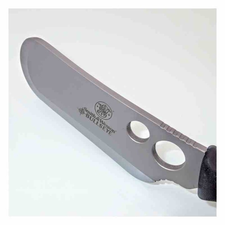 Set de Couteaux Smith&Wesson Campfire Lames Acier Inox Manches Caoutchouc Noir Étui Nylon SWCAMP - Livraison Gratuite