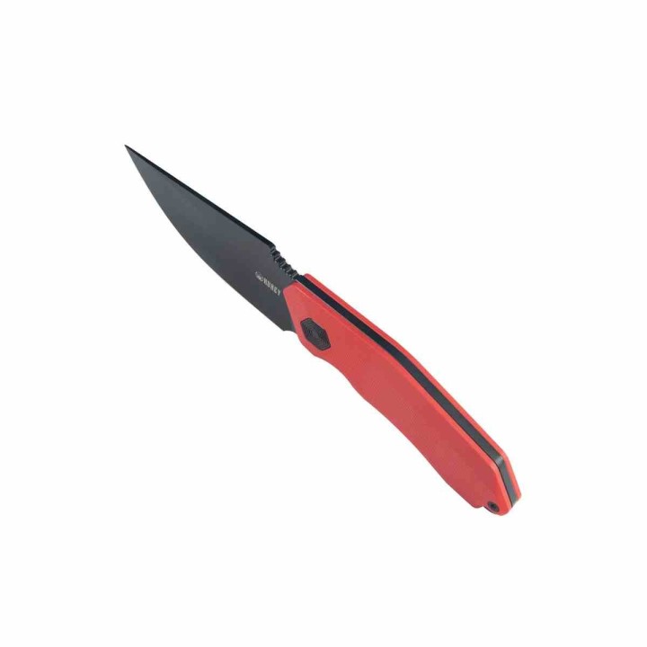 Couteau Fixe Kubey Basilisk Red Lame Acier 14C28N Manche G10 Noir Étui Kydex KUB381B - Livraison Gratuite