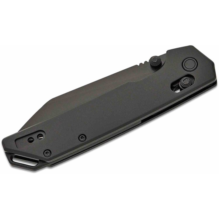 Couteau Pliant Kershaw Iridium Black Lame Reverse Tanto Acier D2 Manche Alu Duralock KVT KS2038RBLK - Livraison Gratuite