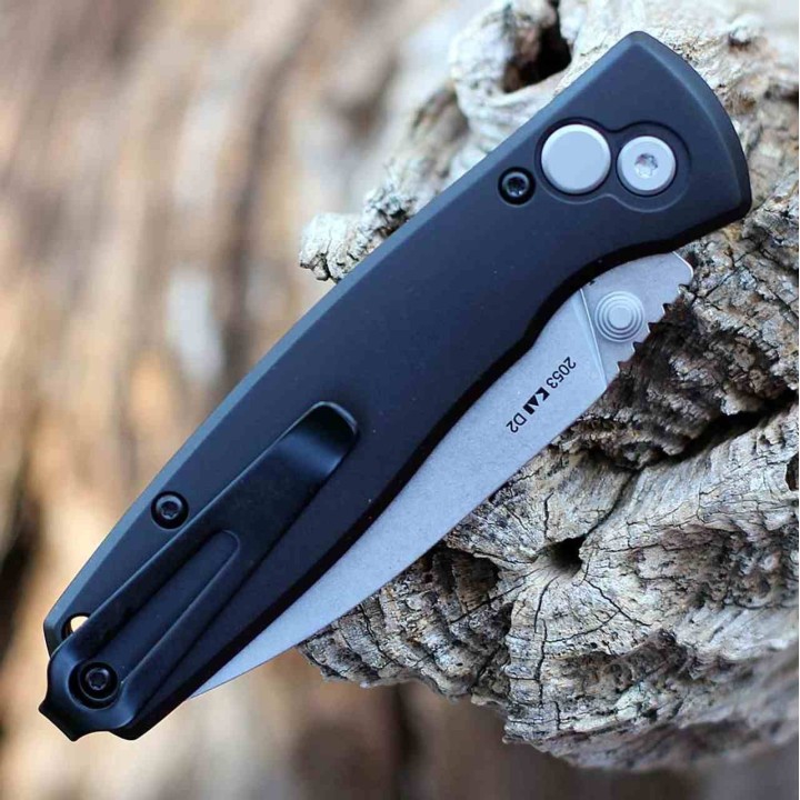 Couteau Kershaw Kindred Lame Acier D2 Manche Aluminium Noir Button Lock KVT Clip KS2053 - Livraison Gratuite