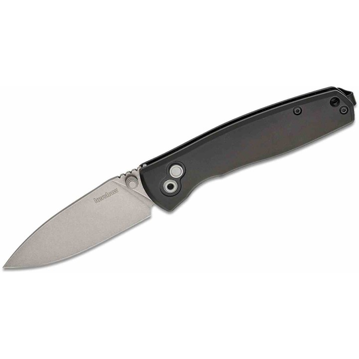 Couteau Kershaw Kindred Lame Acier D2 Manche Aluminium Noir Button Lock KVT Clip KS2053 - Livraison Gratuite