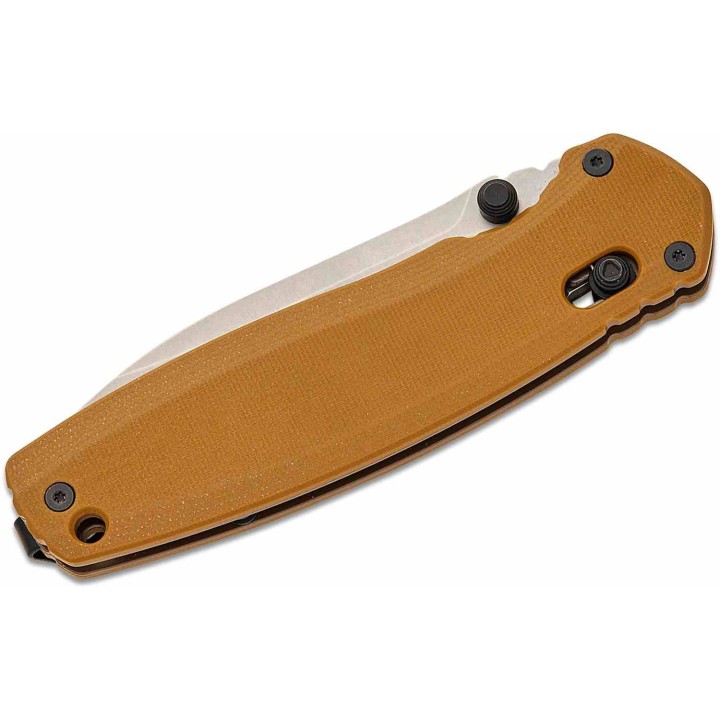 Couteau Pliant Kershaw Broadside Tan Lame Acier D2 Manche G-10 DuraLock Clip IKBS KS2052 - Livraison Gratuite