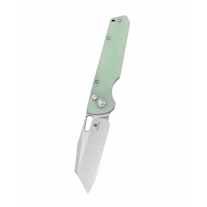 Couteau Bestechman Guardian Jade Lame Acier D2 Manche G-10 Bouton Lock BTKMK11A - Livraison Gratuite