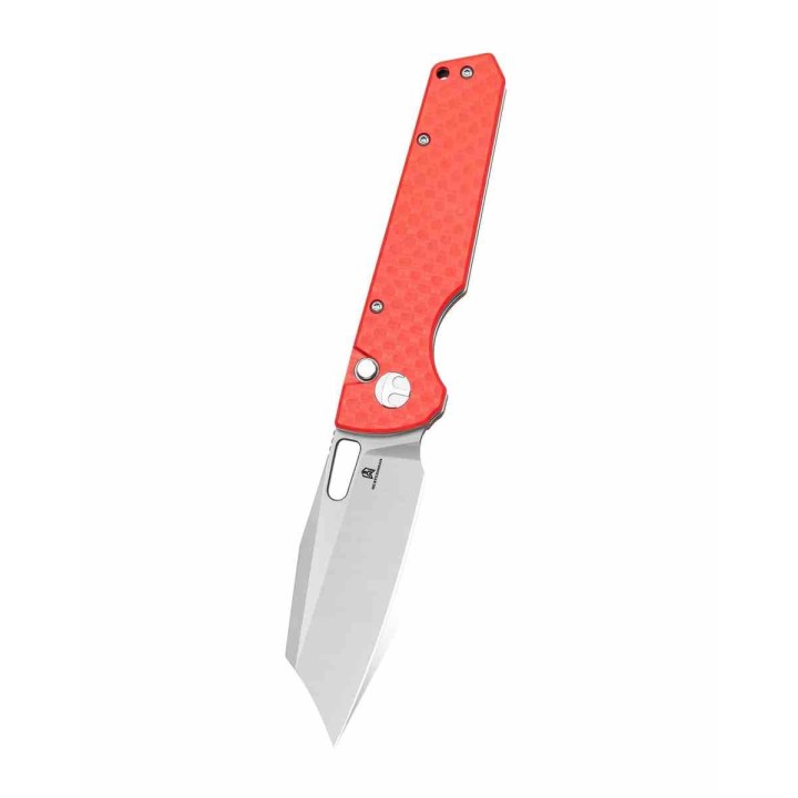 Couteau Bestechman Guardian Red Lame Acier D2 Manche G-10 Bouton Lock BTKMK11C - Livraison Gratuite