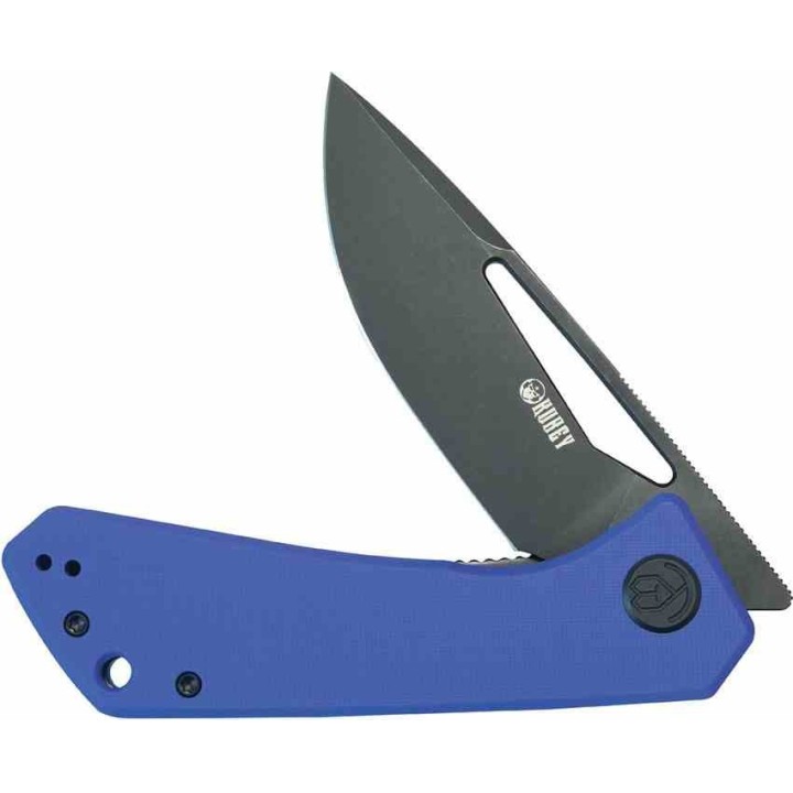 Couteau Pliant Kubey Thalia Blue Lame Acier 14C28N Manche G-10 IKBS Liner Lock Clip KUB331P - Livraison Gratuite