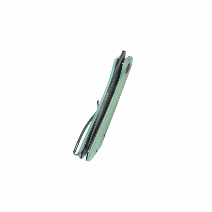 Couteau Pliant Kubey Thalia Jade Lame Acier 14C28N Manche G-10 IKBS Liner Lock Clip KUB331N - Livraison Gratuite