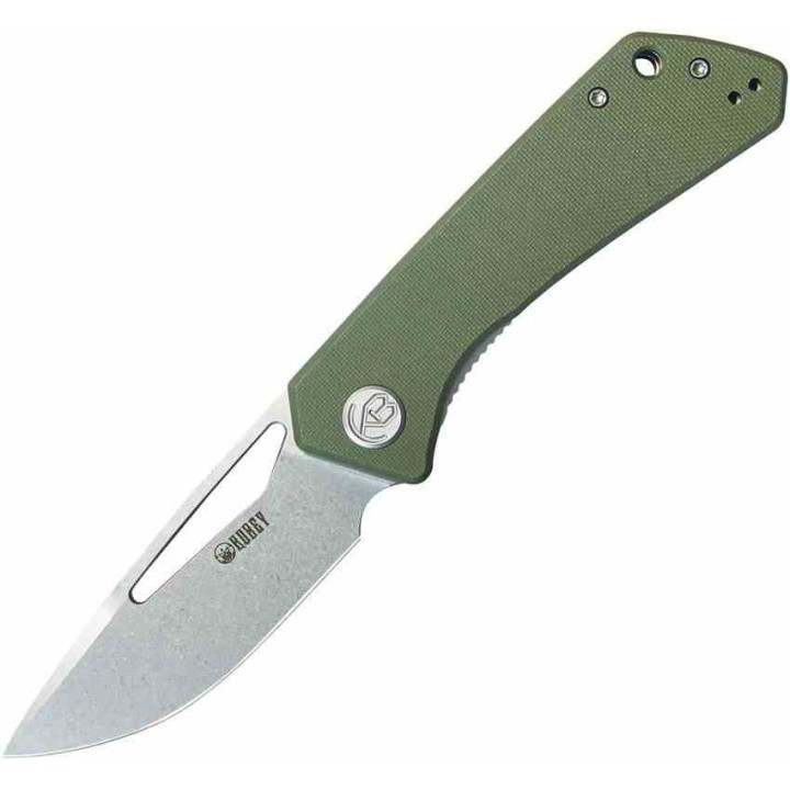 Couteau Pliant Kubey Thalia Green Lame Acier 14C28N Manche G-10 IKBS Liner Lock Clip KUB331M - Livraison Gratuite