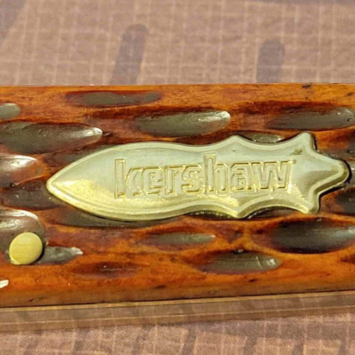 Couteau Kershaw Culpepper Manche Os Jig Bone Lame Clip Point Acier D2 KS4383BJB - Livraison Gratuite