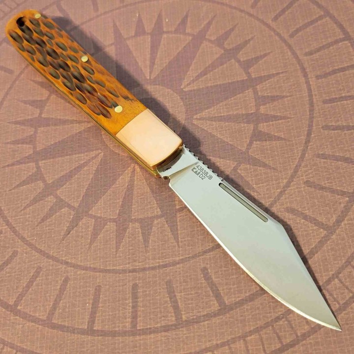 Couteau Kershaw Culpepper Manche Os Jig Bone Lame Clip Point Acier D2 KS4383BJB - Livraison Gratuite