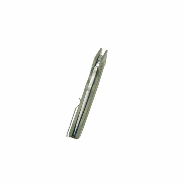 Couteau Kubey Yokai Green Lame Tanto Acier 14C28N Manche G10 IKBS Button Lock Clip KUB392B - Livraison Gratuite