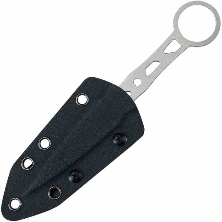 Couteau Kubey Kunai Lame Arrow Acier 14C28N Manche Acier Etui Kydex KUB401 - Livraison Gratuite