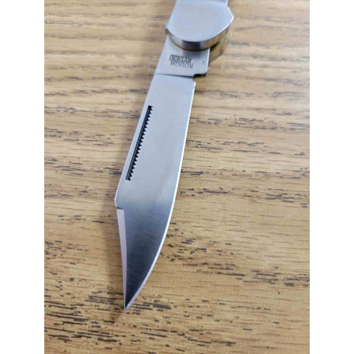 Couteau Rough Rider  Bearhead Copperhead Lame Acier 440 Manche Pakkawood Lockback Boite Collector RR2564 - Livraison Gratuite