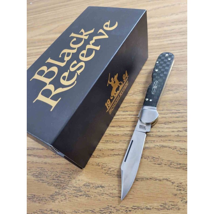 Couteau Rough Rider  Bearhead Copperhead Lame Acier 440 Manche Pakkawood Lockback Boite Collector RR2564 - Livraison Gratuite