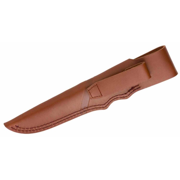 Couteau Browning Hunter Series Lame Trailing Point Acier 440C Manche Bois Étui Cuir BR0394B -  Livraison Gratuite
