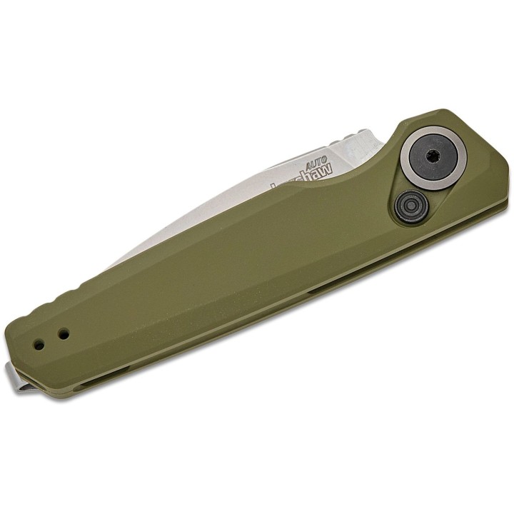 Couteau Automatique Kershaw Launch 18 Green Lame Acier CPM 154 Manche Alu Bouton Lock Clip USA KS7551OL - Livraison Gratuite