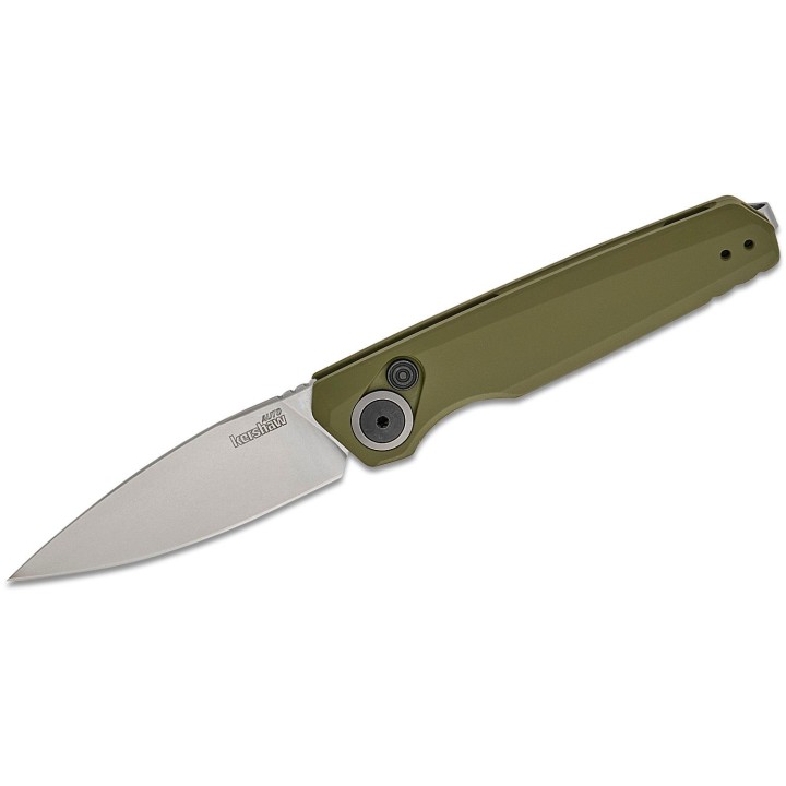 Couteau Automatique Kershaw Launch 18 Green Lame Acier CPM 154 Manche Alu Bouton Lock Clip USA KS7551OL - Livraison Gratuite