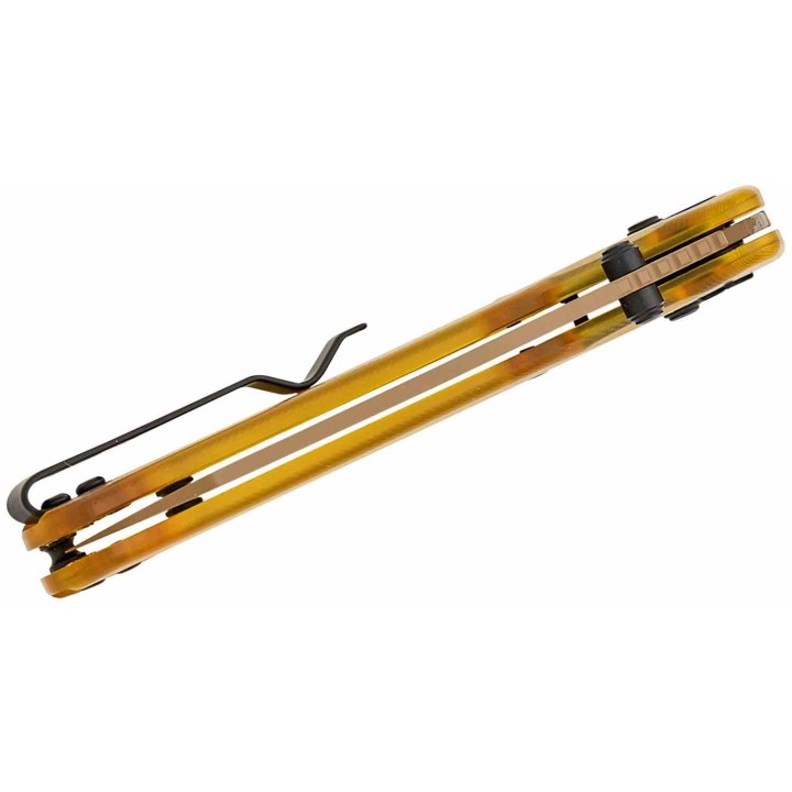 Couteau Bestechman Cicada's Wing Ultem Lame Reverse Tanto Acier 10Cr15CoMoV B-Lock BTKMK06D Clip - Livraison Gratuite