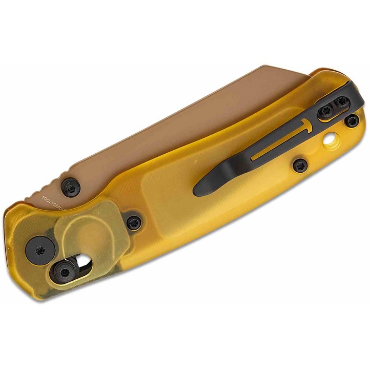 Couteau Bestechman Cicada's Wing Ultem Lame Reverse Tanto Acier 10Cr15CoMoV B-Lock BTKMK06D Clip - Livraison Gratuite