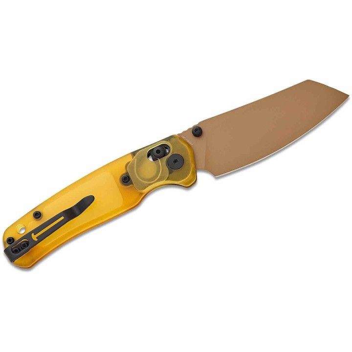 Couteau Bestechman Cicada's Wing Ultem Lame Reverse Tanto Acier 10Cr15CoMoV B-Lock BTKMK06D Clip - Livraison Gratuite