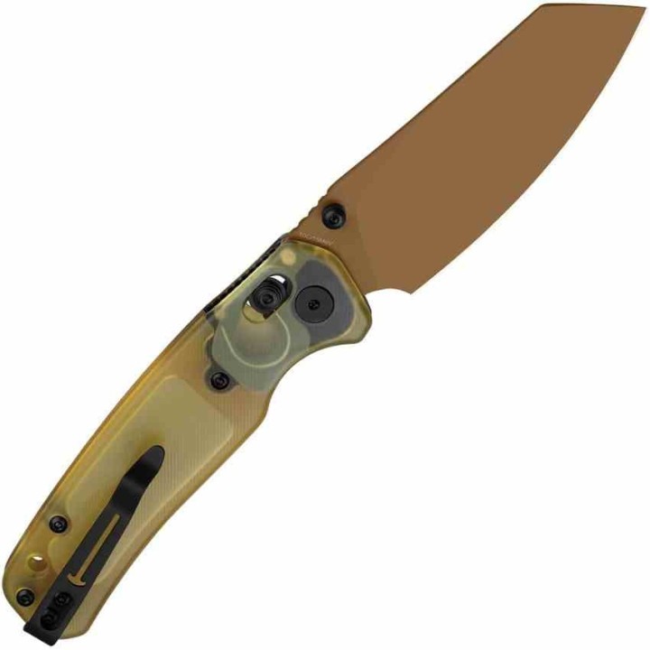 Couteau Bestechman Cicada's Wing Ultem Lame Reverse Tanto Acier 10Cr15CoMoV B-Lock BTKMK06D Clip - Livraison Gratuite