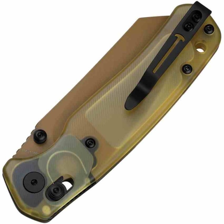 Couteau Bestechman Cicada's Wing Ultem Lame Reverse Tanto Acier 10Cr15CoMoV B-Lock BTKMK06D Clip - Livraison Gratuite