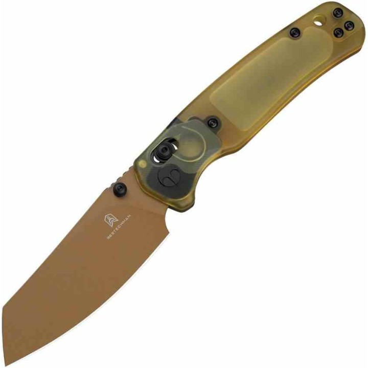 Couteau Bestechman Cicada's Wing Ultem Lame Reverse Tanto Acier 10Cr15CoMoV B-Lock BTKMK06D Clip - Livraison Gratuite